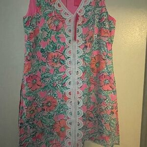 Floral Pink and Green Lilly dress
